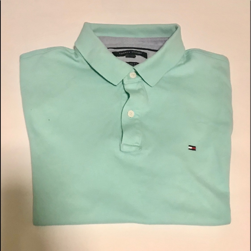 (Light blue) Tommy Hilfiger polo shirt
